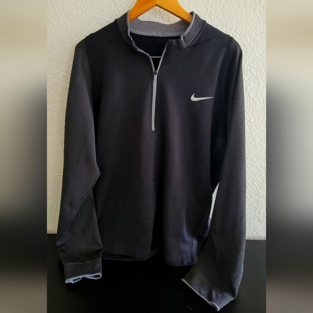Nike Men's Dri-Fit Golf Tour Performance 1/4 Zip Pullover Knit Sweater Black XL